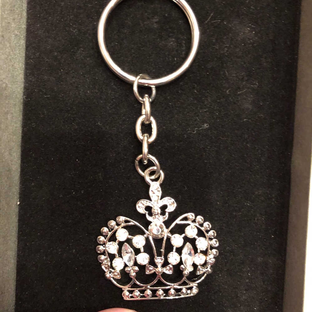 Rhinestone Crown Keychain